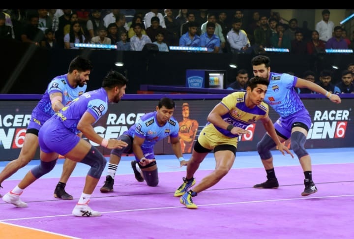 तमिल थलाइवाज ने बंगाल वारियर्स को 15 अंक से हराया तमिल थलाइवाज ने बंगाल वारियर्स को 15 अंक से हराया