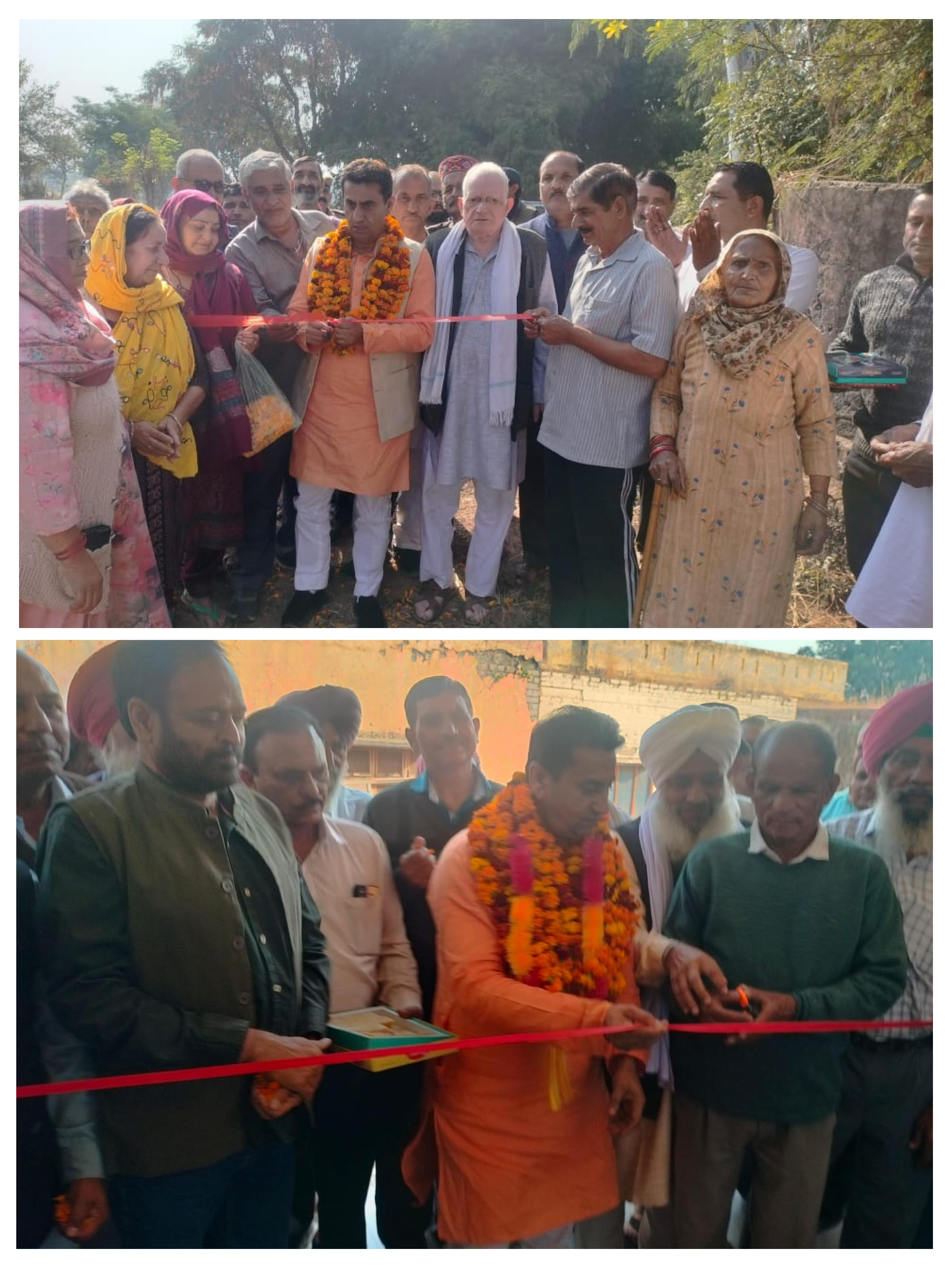 Jasrotiya inaugurated the newly constructed Panchayat house in Panchayat Tarhara. Jasrotiya inaugurated the newly constructed Panchayat house in Panchayat Tarhara.