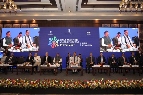 राजस्थान शीघ्र ही इंटीग्रेटेड क्लीन एनर्जी पॉलिसी 2024 लॉन्च करेगा एनर्जी सेक्टर प्री-समिट:मुख्यमंत्री भजन लाल शर्मा राजस्थान शीघ्र ही इंटीग्रेटेड क्लीन एनर्जी पॉलिसी 2024 लॉन्च करेगा एनर्जी सेक्टर प्री-समिट:मुख्यमंत्री भजन लाल शर्मा