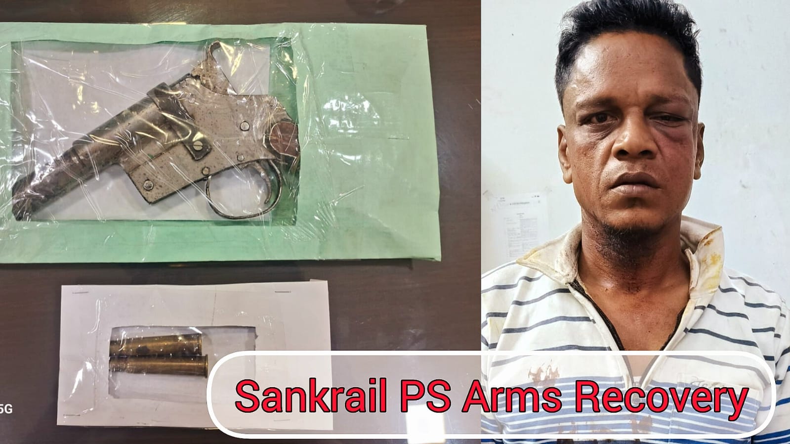 हावड़ा पुलिस की कार्रवाई में गिरफ्तार शख्स हावड़ा पुलिस की कार्रवाई में गिरफ्तार शख्स