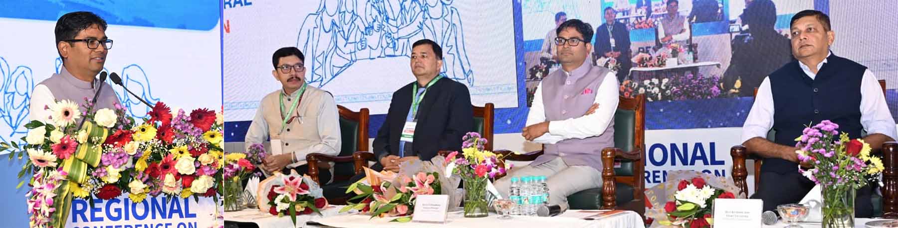 नागरिक केंद्रित सुशासन पर आयोजित दो दिवसीय क्षेत्रीय सम्मेलन को संबोधित करते वित्त मंत्री ओ.पी. चौधरी नागरिक केंद्रित सुशासन पर आयोजित दो दिवसीय क्षेत्रीय सम्मेलन को संबोधित करते वित्त मंत्री ओ.पी. चौधरी