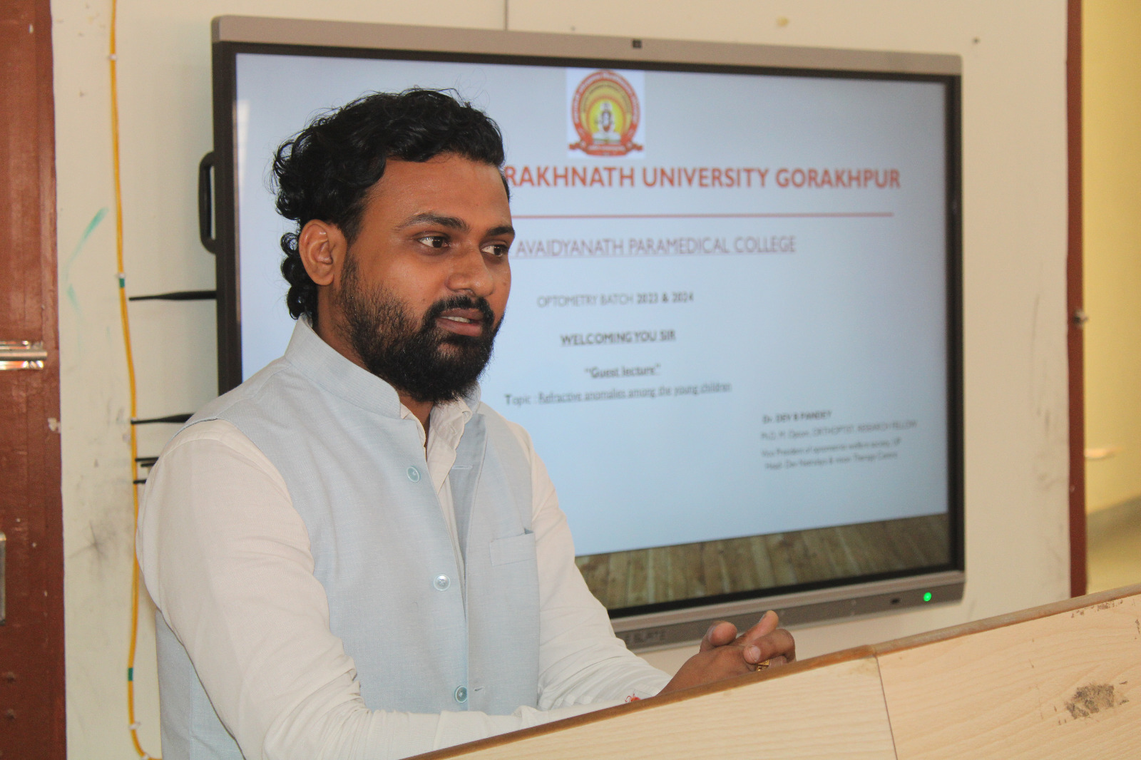 *महंत अवेद्यनाथ पैरामेडिकल कॉलेज में अतिथि व्याख्यान का आयोजन *महंत अवेद्यनाथ पैरामेडिकल कॉलेज में अतिथि व्याख्यान का आयोजन