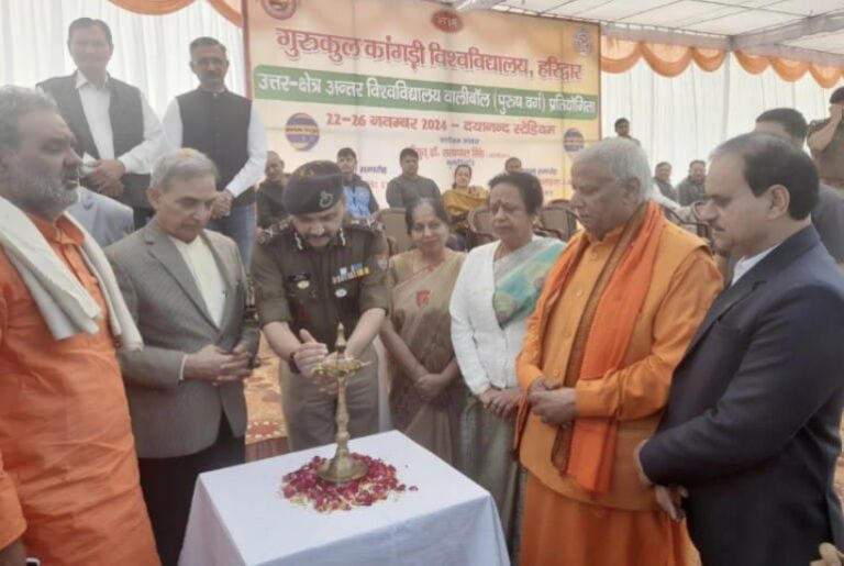वॉलीबॉल प्रतियोगिता का उद्घाटन