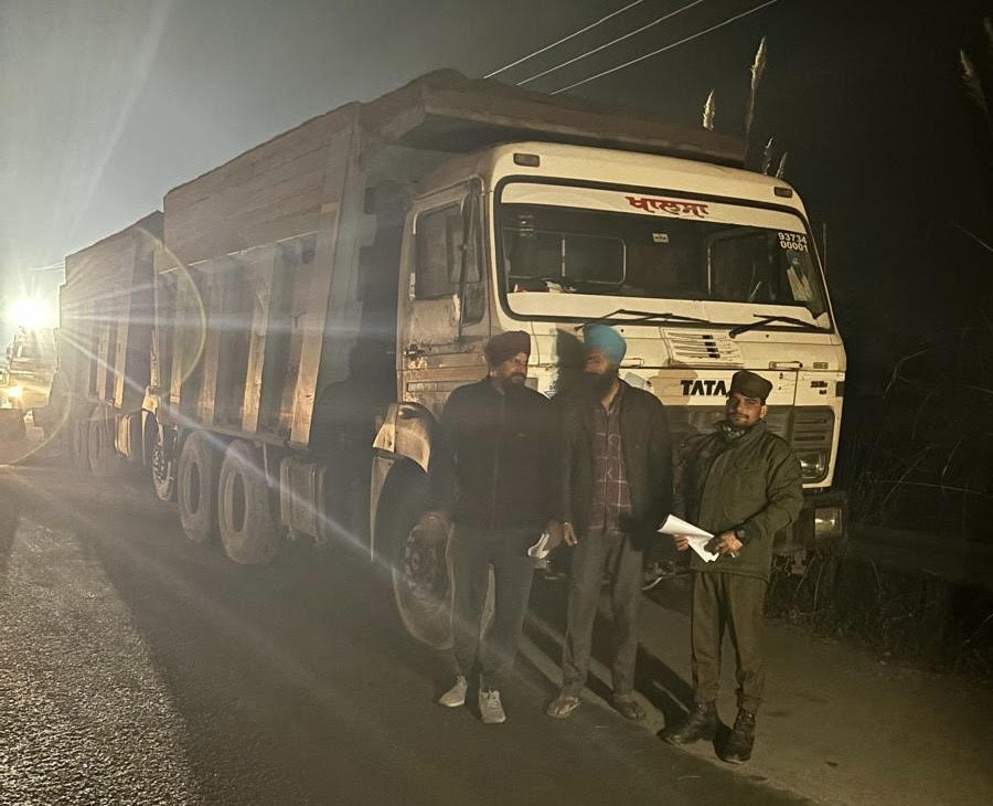 Two tippers involved in illegal mining seized Two tippers involved in illegal mining seized