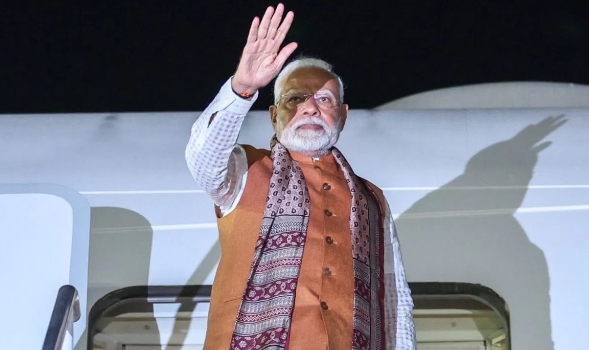 गुयाना से प्रधानमंत्री नरेन्द्र मोदी नई दिल्ली के लिए रवाना हुए। गुयाना से प्रधानमंत्री नरेन्द्र मोदी नई दिल्ली के लिए रवाना हुए।