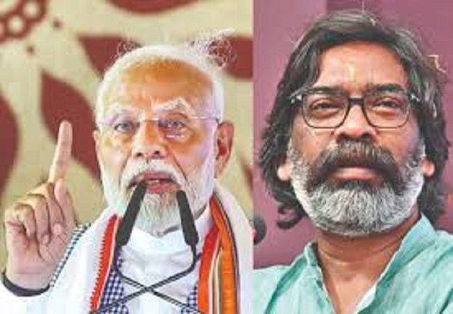 प्रधानमंत्री मोदी ने हेमंत सोरेन को दी बधाई प्रधानमंत्री मोदी ने हेमंत सोरेन को दी बधाई