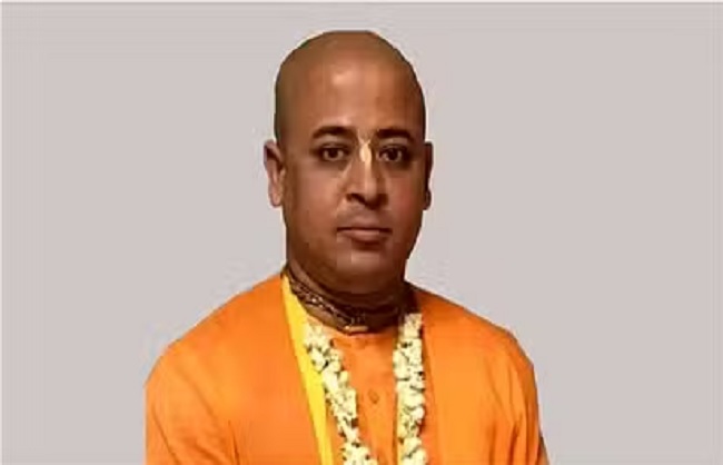 बांग्लादेश में प्रमुख हिन्दू नेता और इस्कॉन के भिक्षु चिन्मय कृष्ण दास प्रभु बांग्लादेश में प्रमुख हिन्दू नेता और इस्कॉन के भिक्षु चिन्मय कृष्ण दास प्रभु