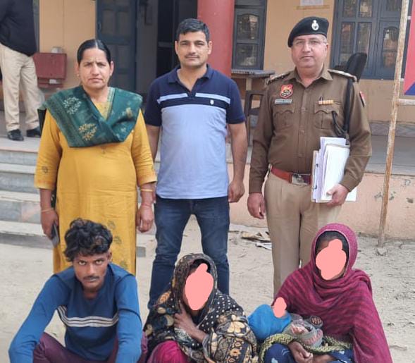 पुलिस गिरफ्त में हत्यारोपित। पुलिस गिरफ्त में हत्यारोपित।