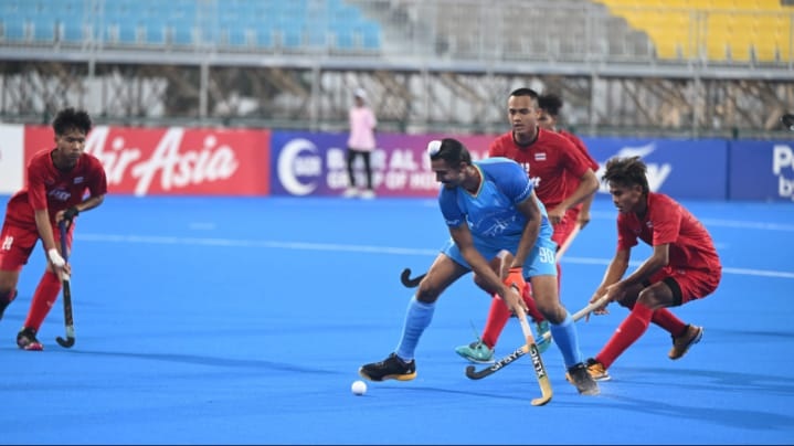 भारत ने पुरुष जूनियर एशिया कप 2024 में थाईलैंड को 11-0 से हराया भारत ने पुरुष जूनियर एशिया कप 2024 में थाईलैंड को 11-0 से हराया