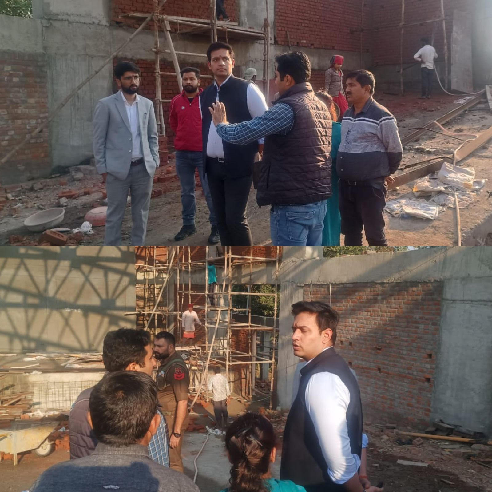 DC Kathua inspected development projects in Hiranagar