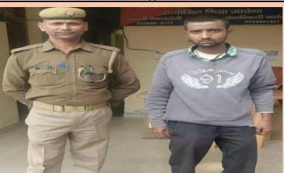 परमट मंदिर में चोरी करते हुए पकड़े गए आरोपित का छाया चित्र परमट मंदिर में चोरी करते हुए पकड़े गए आरोपित का छाया चित्र