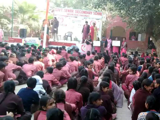 कार्यक्रम में मौजूद बच्चे। कार्यक्रम में मौजूद बच्चे।