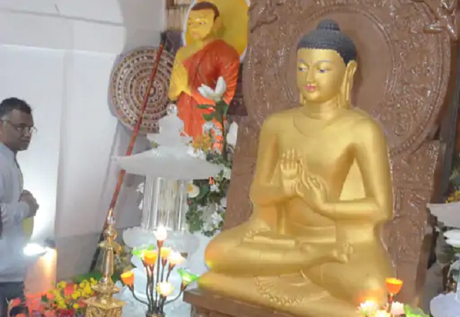 महाबोधि महोत्सव स्थल सांची का चैतीगिरी बिहार मंदिर महाबोधि महोत्सव स्थल सांची का चैतीगिरी बिहार मंदिर