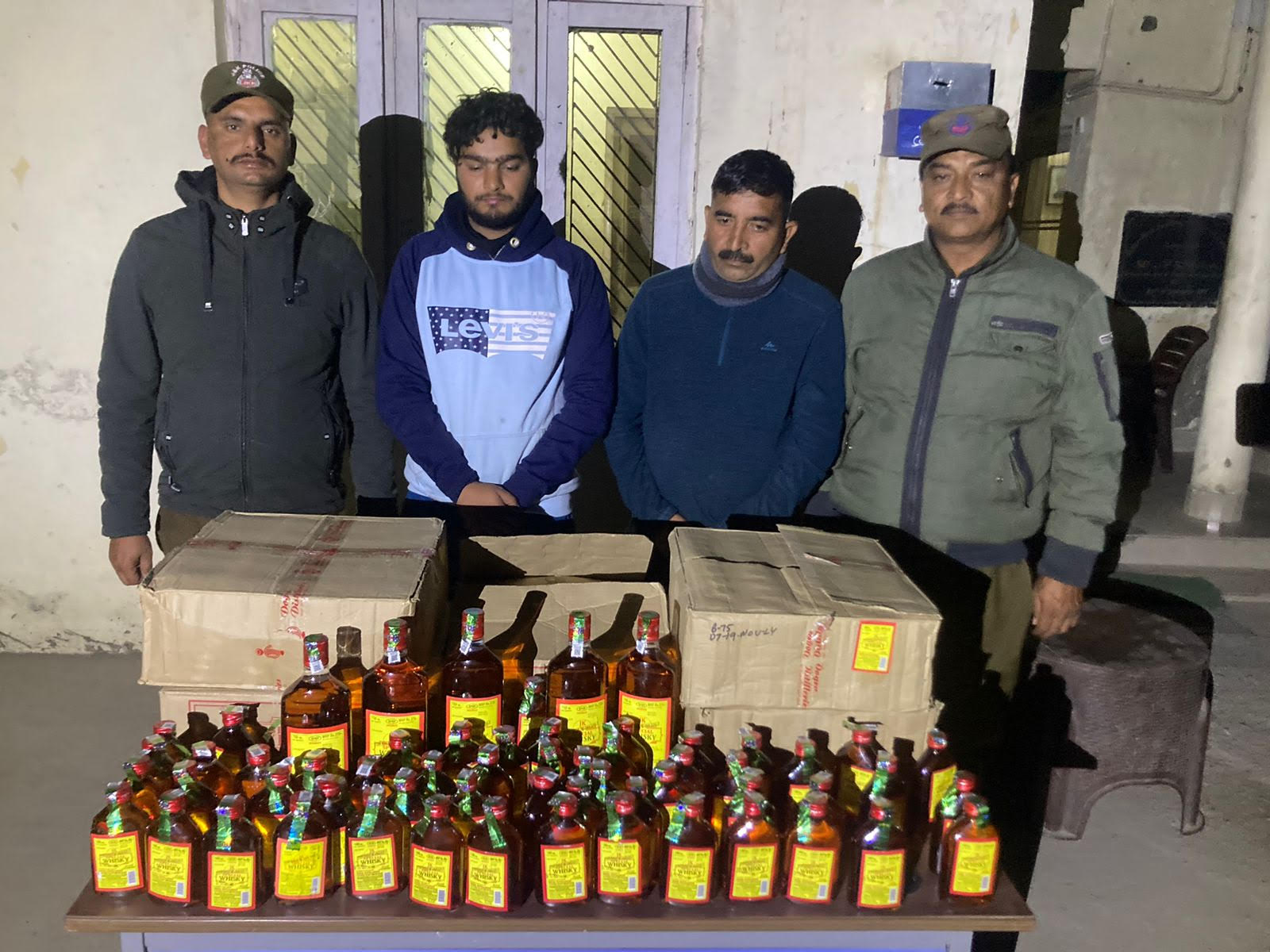 Two arrested with illegal liquor, case registered Two arrested with illegal liquor, case registered
