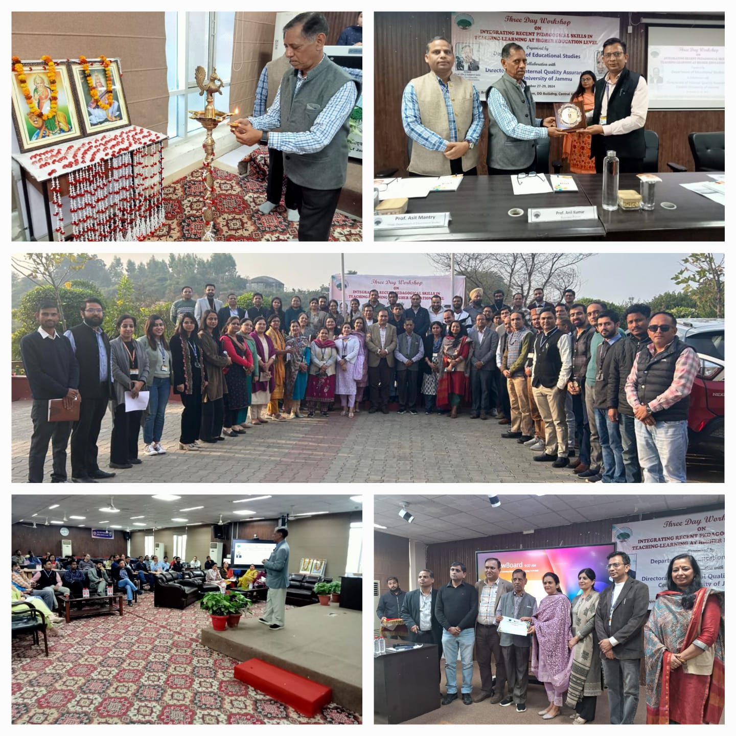 सीयूजे ने उच्च शिक्षा के लिए उन्नत शैक्षणिक कौशल पर तीन दिवसीय कार्यशाला का समापन किया सीयूजे ने उच्च शिक्षा के लिए उन्नत शैक्षणिक कौशल पर तीन दिवसीय कार्यशाला का समापन किया