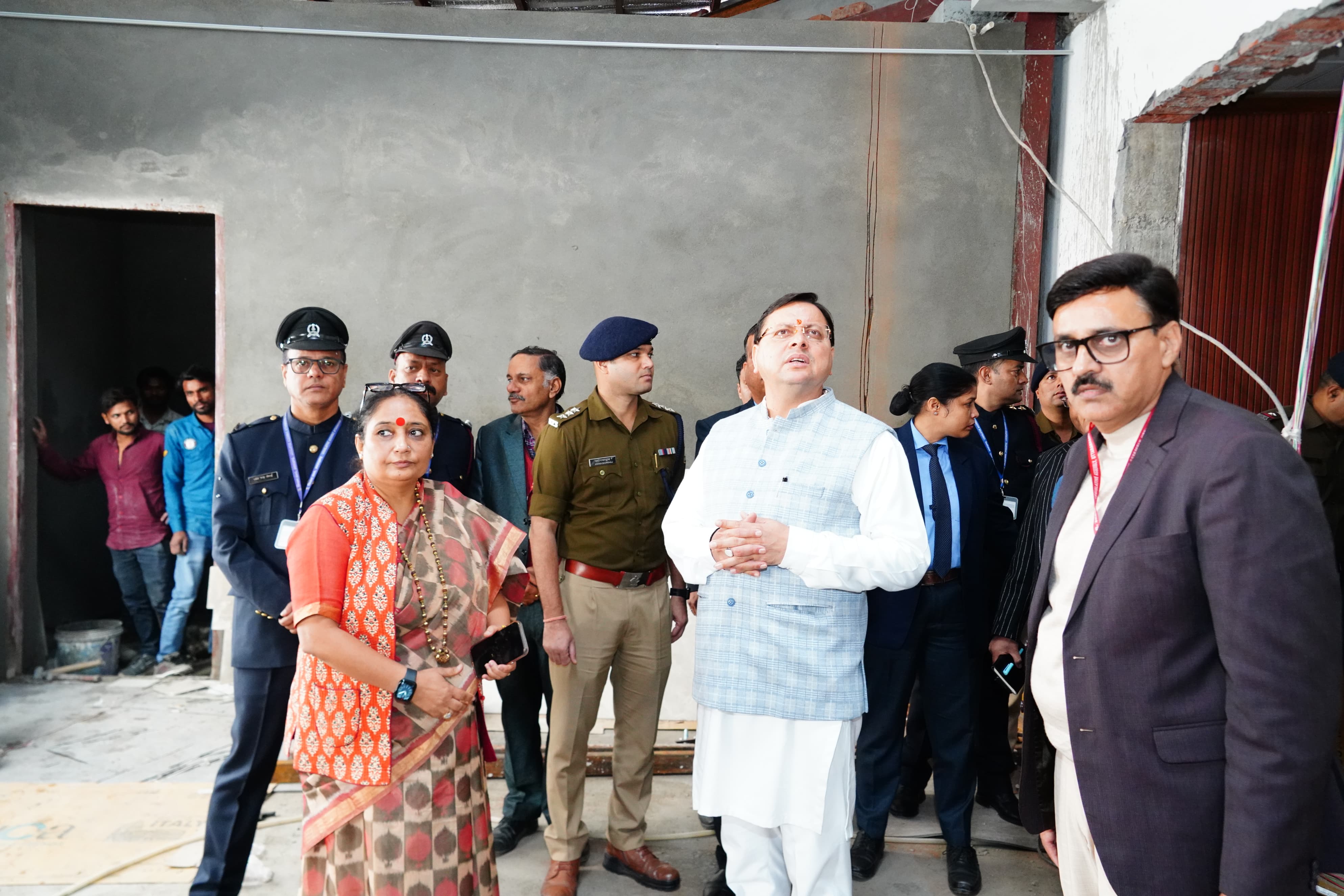 Chief Minister inspected the new construction work Chief Minister inspected the new construction work