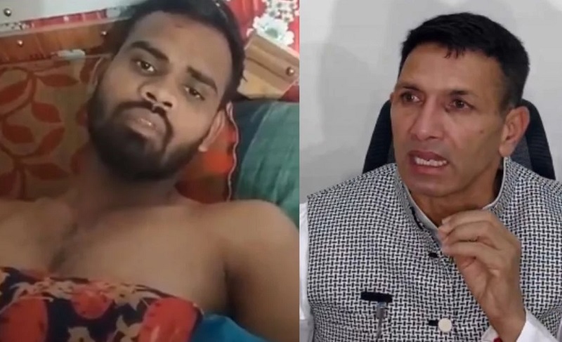 पीड़ित युवक पीड़ित युवक