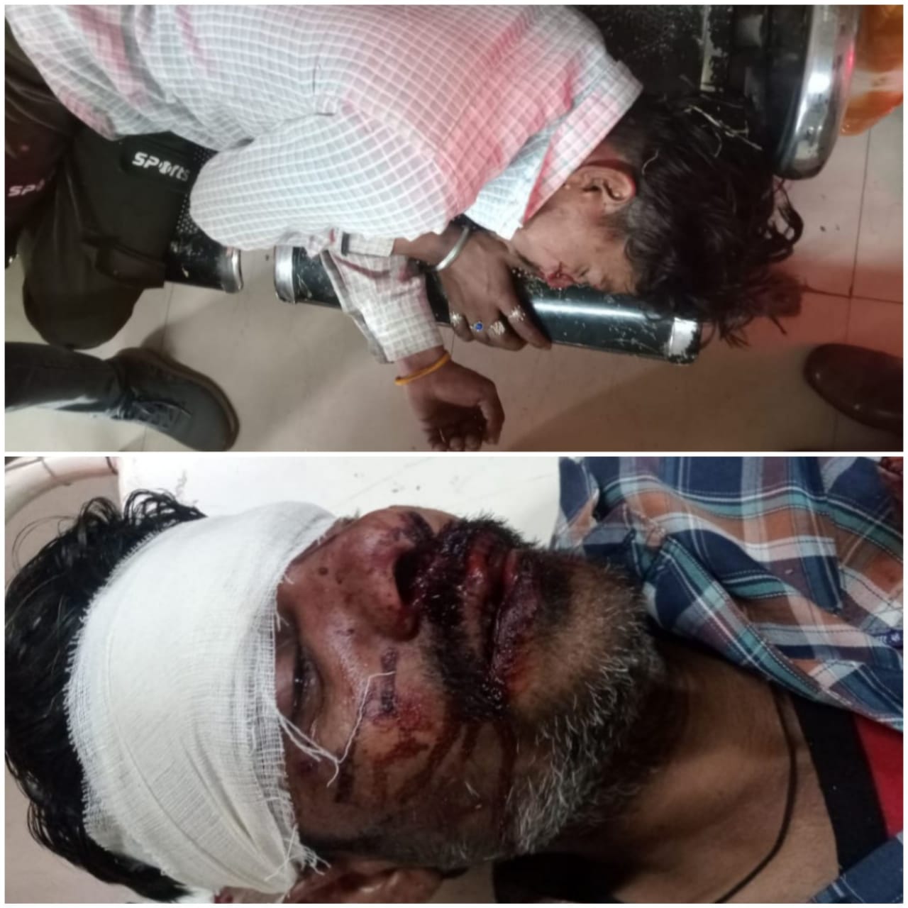 बाइक सवार दो युवक घायल, हालत गंभीर बाइक सवार दो युवक घायल, हालत गंभीर