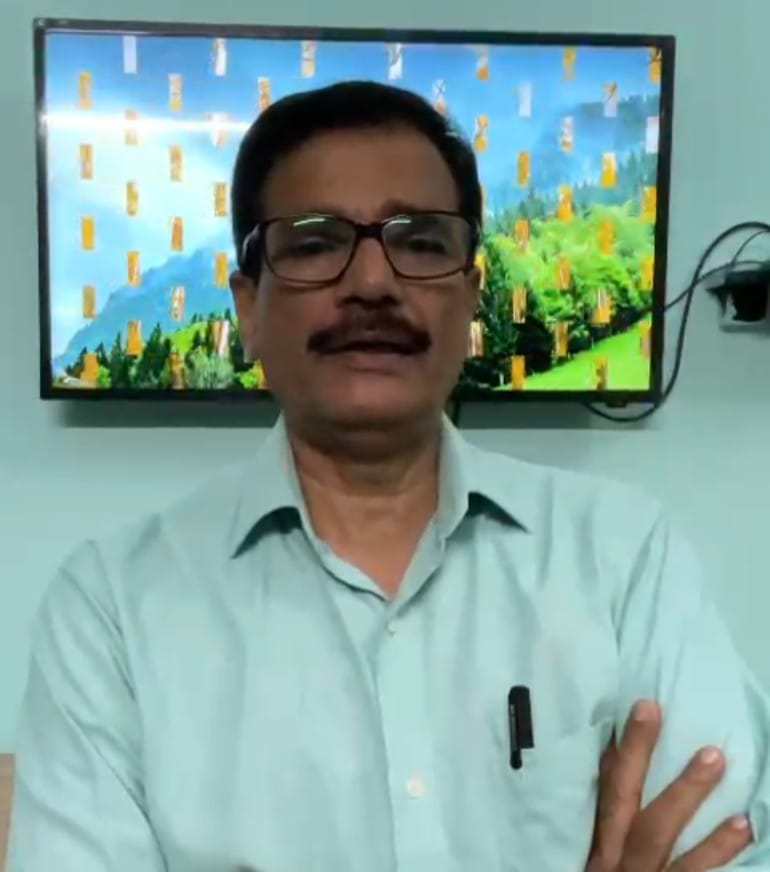 मौसम की जानकारी देते मौसम वैज्ञानिक डॉ. एस एन सुनील पाण्डेय मौसम की जानकारी देते मौसम वैज्ञानिक डॉ. एस एन सुनील पाण्डेय