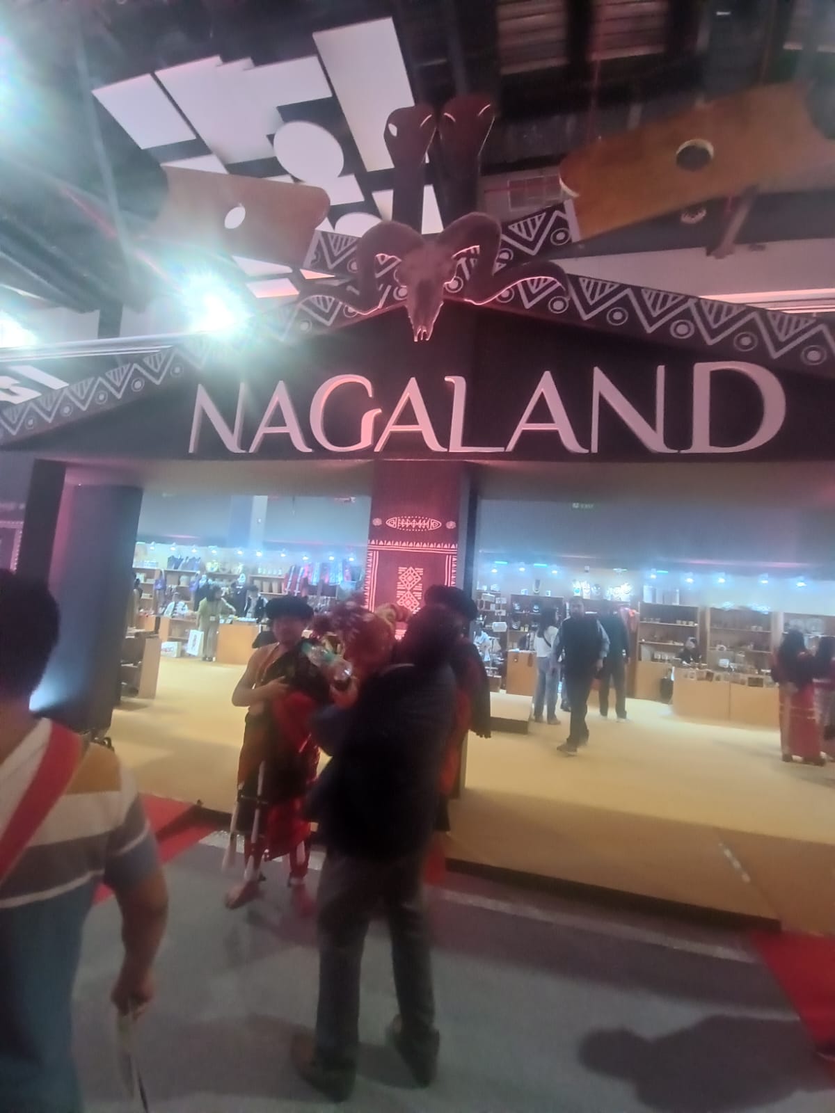 महोत्सव में नागालैंड का मंडप महोत्सव में नागालैंड का मंडप
