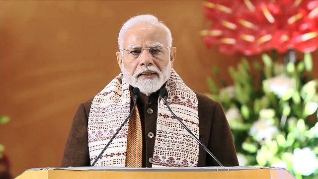 अष्टलक्ष्मी महोत्सव को संबोधित करते हुए प्रधानमंत्री नरेन्द्र मोदी