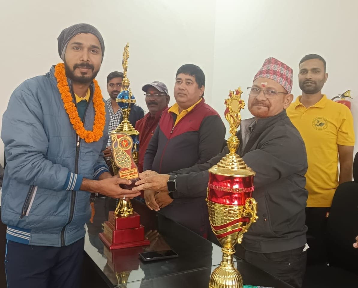 सम्मानित होते खिलाड़ी सम्मानित होते खिलाड़ी