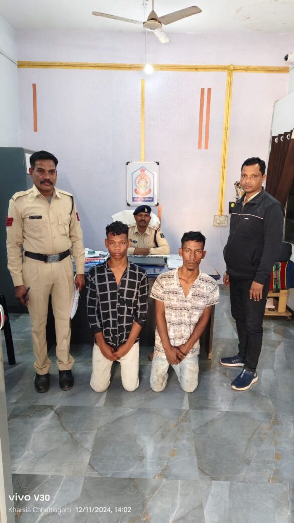 पुलिस के गिरफ्त में आरोपी पुलिस के गिरफ्त में आरोपी