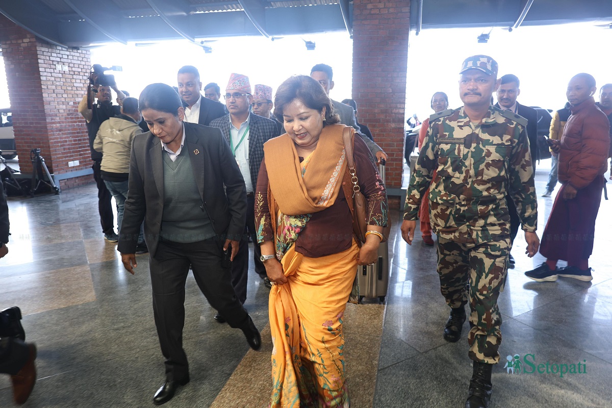 नेपाल की विदेश मंत्री डा आरजू देउवा नेपाल की विदेश मंत्री डा आरजू देउवा