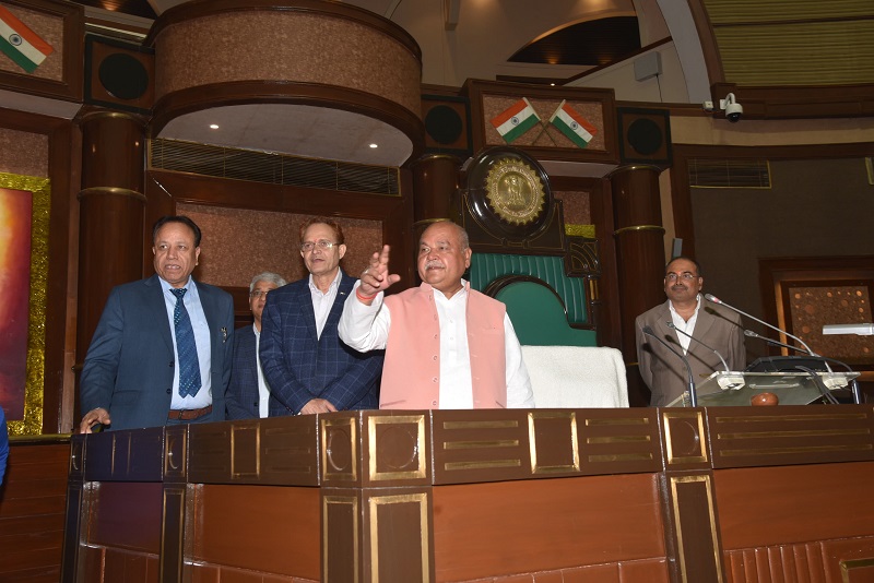 स्पीकर ने लिया तैयारियों का जायजा स्पीकर ने लिया तैयारियों का जायजा