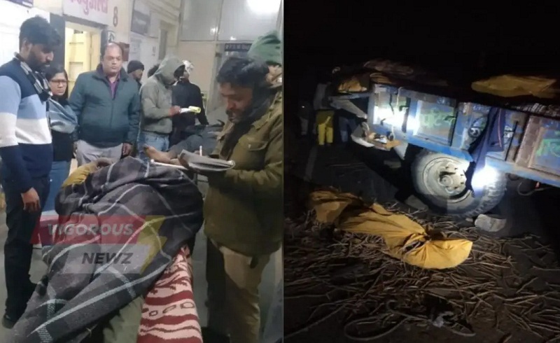 ग्वालियर में सड़क हादसे के बाद की तस्वीर ग्वालियर में सड़क हादसे के बाद की तस्वीर