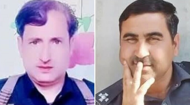 सहायक उप निरीक्षक मोहम्मद हसन और हेड कांस्टेबल निसार अहमद। सहायक उप निरीक्षक मोहम्मद हसन और हेड कांस्टेबल निसार अहमद।