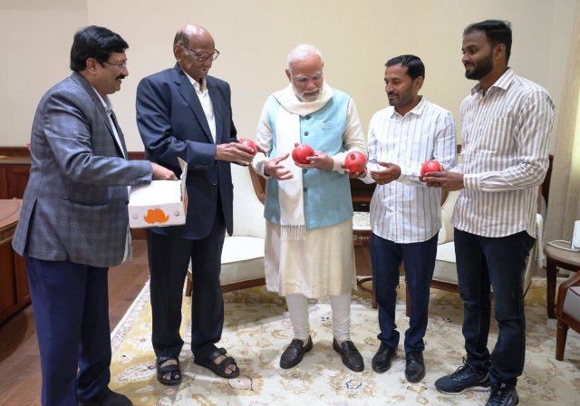प्रधानमंत्री नरेन्द्र मोदी से मुलाकात के दौरान शरद पवार प्रधानमंत्री नरेन्द्र मोदी से मुलाकात के दौरान शरद पवार