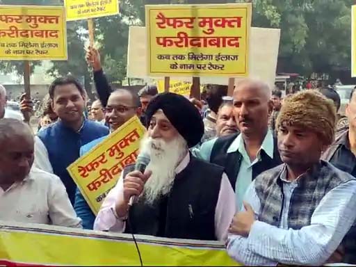 फरीदाबाद में प्रदर्शन का आज 18वां दिन। फरीदाबाद में प्रदर्शन का आज 18वां दिन।