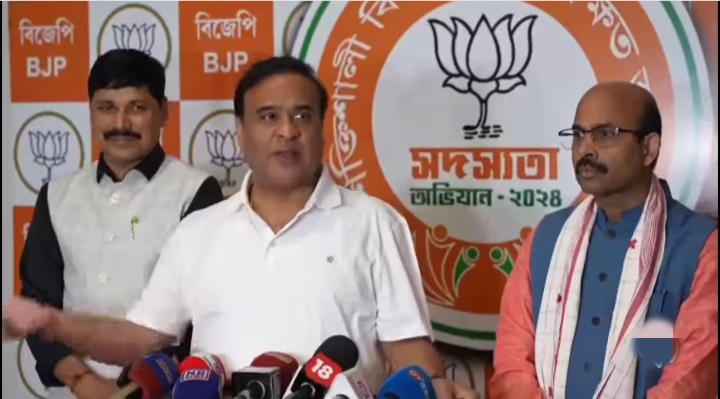 Assam CM Dr Himanta Biswa Sarma talking to media in Guwahati. Assam CM Dr Himanta Biswa Sarma talking to media in Guwahati.
