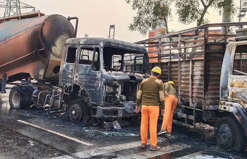 एलपीजी टैंकर में ब्लास्ट मामला एलपीजी टैंकर में ब्लास्ट मामला