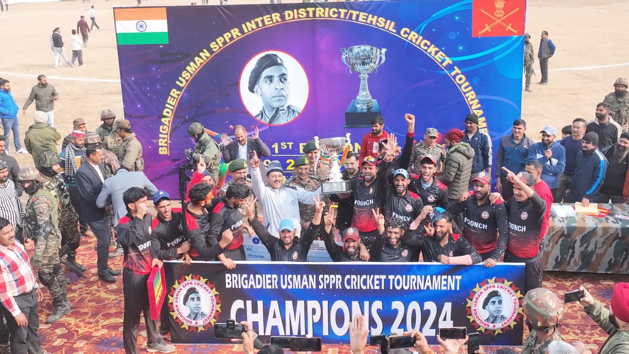 ब्रिगेडियर उस्मान एसपीपीआर क्रिकेट टूर्नामेंट 2024 में पुंछ की जीत