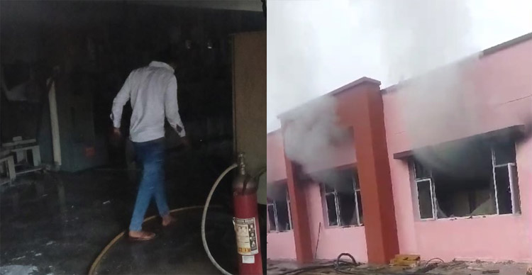 23 Snp-4 सोनीपत: बड़ी औद्योगिक क्षेत्र 220 केवी पावर हाउस में आग लगने से उठता धूंआ। 23 Snp-4 सोनीपत: बड़ी औद्योगिक क्षेत्र 220 केवी पावर हाउस में आग लगने से उठता धूंआ।