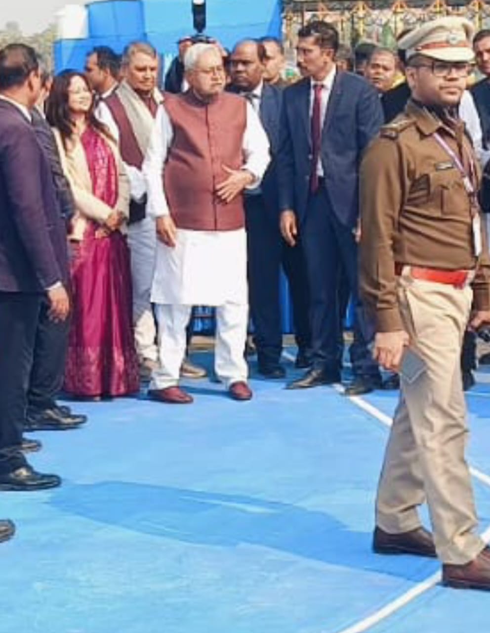 केसरिया में सीएम नीतीश किमार केसरिया में सीएम नीतीश किमार