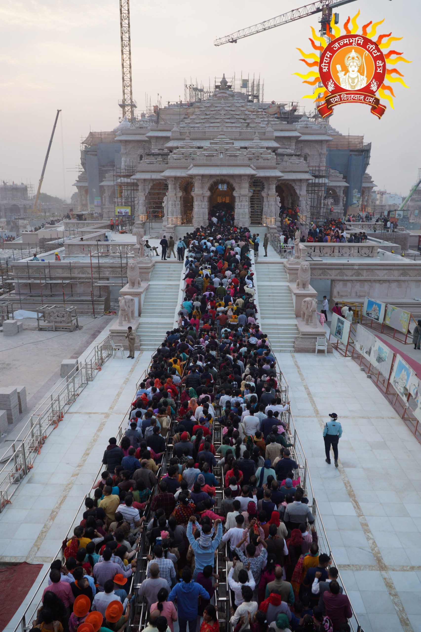 राम मंदिर भीड़ राम मंदिर भीड़
