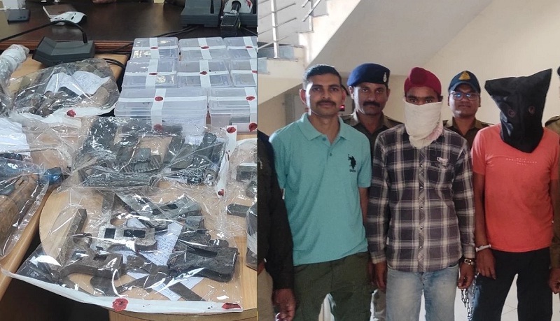 अवैध हथियारों के साथ गिरफ्तार आरोपी अवैध हथियारों के साथ गिरफ्तार आरोपी