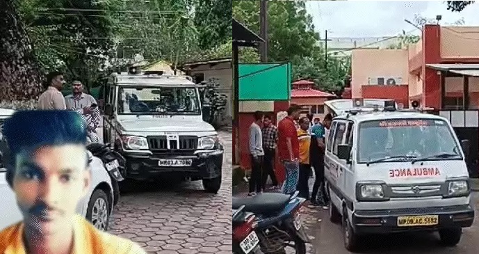 महेंद्र के शव को पोस्टमार्टम के लिए ले जाते हुए महेंद्र के शव को पोस्टमार्टम के लिए ले जाते हुए