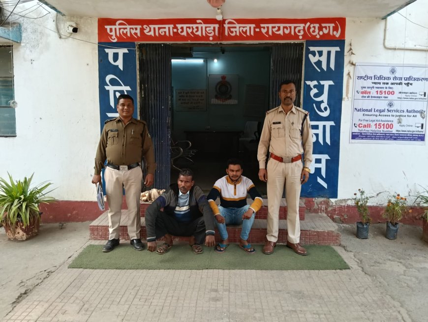 पुलिस के गिरफ्त में आरोपी