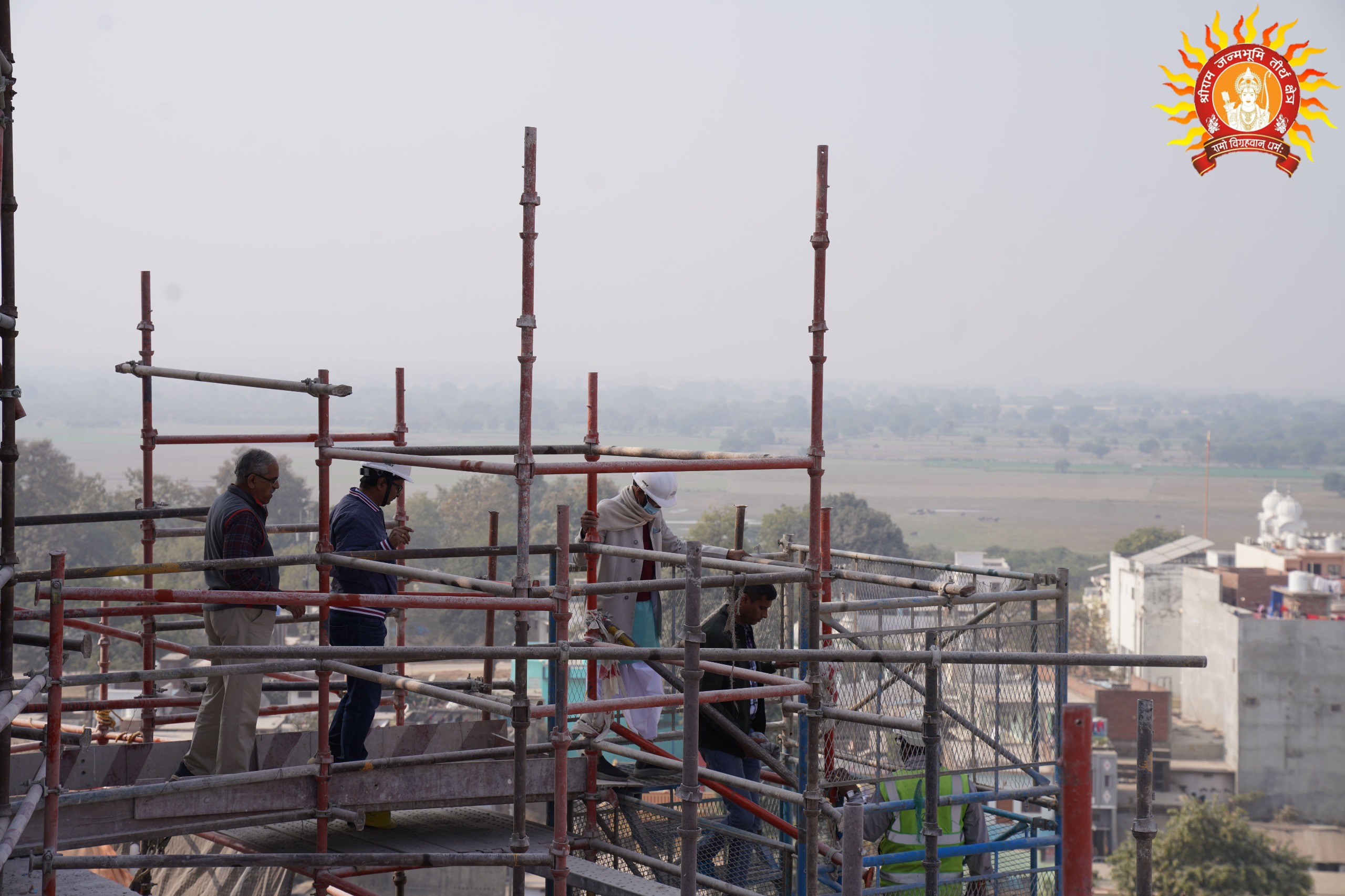 राम मंदिर निर्माण चेयरमैन ने किया निरीक्षण राम मंदिर निर्माण चेयरमैन ने किया निरीक्षण