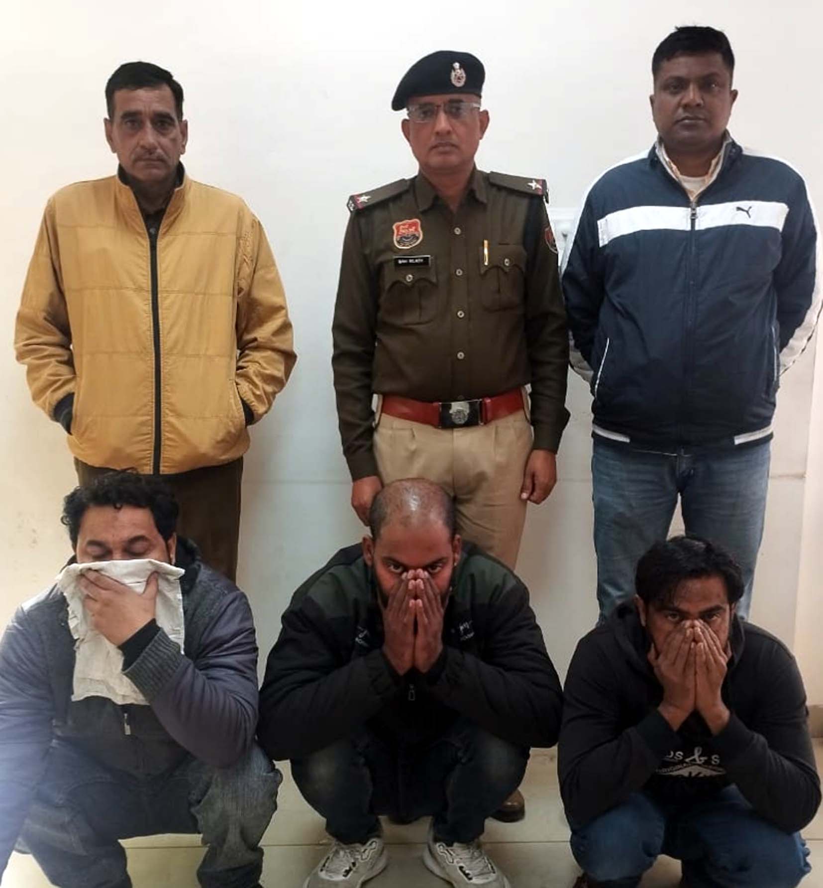 धोखाधड़ी मामले में खाते उपलब्ध करवाने वाले तीनों आरोपी पुलिस गिरफ्त में।