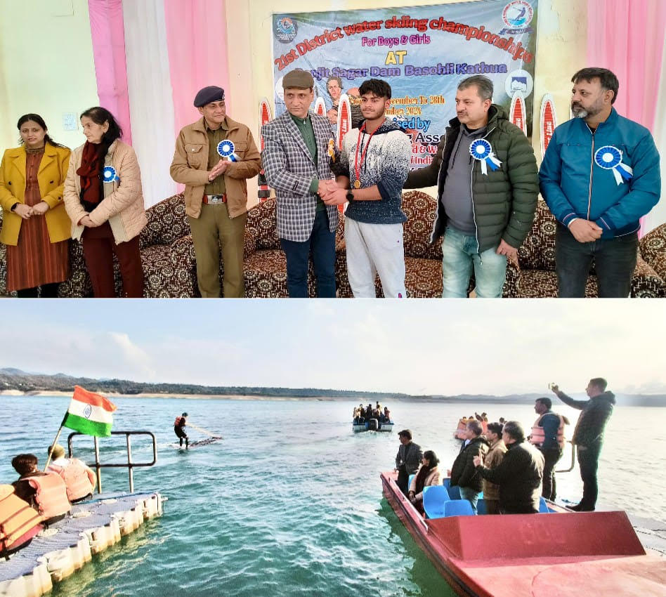 Three-day water skiing championship concluded in Basohli Three-day water skiing championship concluded in Basohli