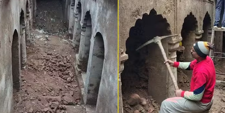 चंदौसी स्थित मोहल्ला लक्ष्मणगंज में मिली प्राचीन बावड़ी में शनिवार काे खाेदाई का काम जारी रहा चंदौसी स्थित मोहल्ला लक्ष्मणगंज में मिली प्राचीन बावड़ी में शनिवार काे खाेदाई का काम जारी रहा