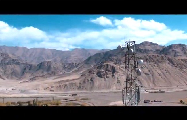 चीन सीमा पर लगाए गए मोबाइल टावर