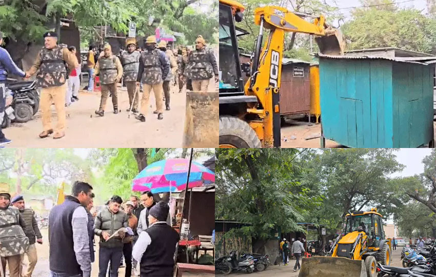 2 Snp- सोनीपत: तहसील के खेखो को हटाने की कार्रवाई करते हुए अधिकारी। 2 Snp- सोनीपत: तहसील के खेखो को हटाने की कार्रवाई करते हुए अधिकारी।