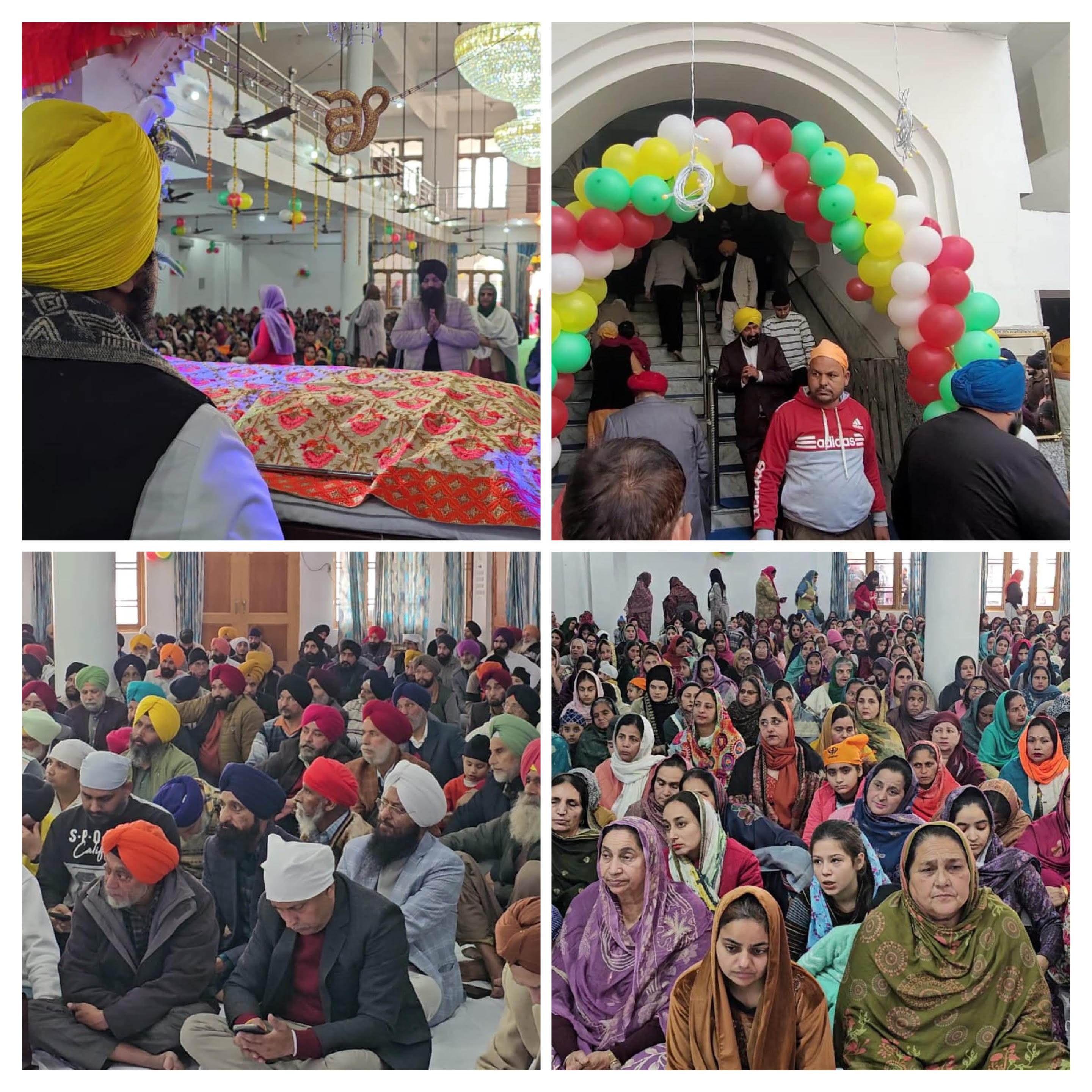 358th Prakashotsav of Shri Guru Gobind Singh Ji celebrated with religious devotion in Kathua