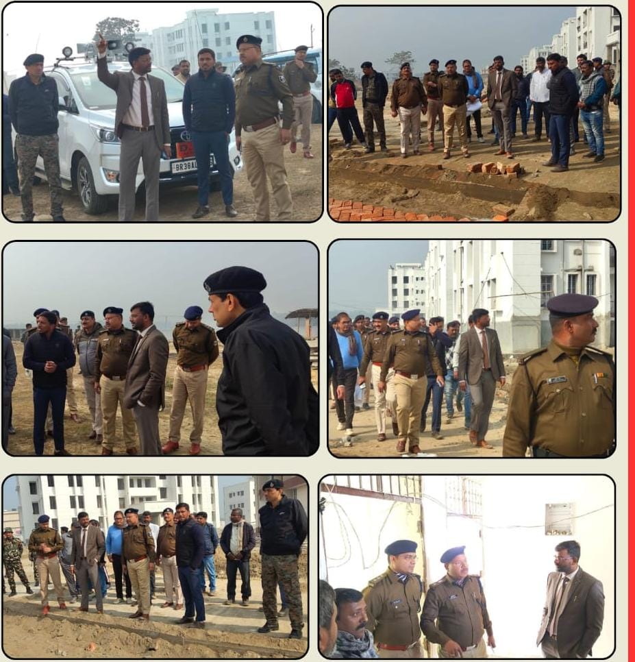 जिला पदाधिकारी और पुलिस अधीक्षक ने निर्माणाधीन पुलिस लाइन भवन का किया निरीक्षण जिला पदाधिकारी और पुलिस अधीक्षक ने निर्माणाधीन पुलिस लाइन भवन का किया निरीक्षण